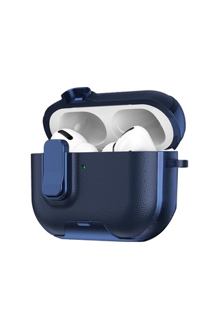 Apple Airpods Pro 3 3.nesil Rova Deri Kılıf - Lacivert