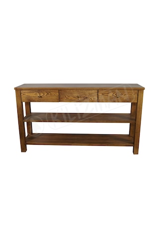 Ortoklaz Masif Ahşap Üç Çekmeceli Dresuar Ahşap