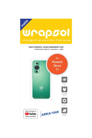 Huawei Nova 11 Mat Arka Ve Yan Kaplama Poliüretan Film