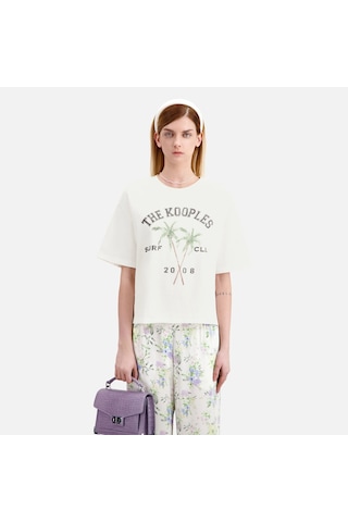 The Kooples Kadın Ekru T-shırt Beyaz