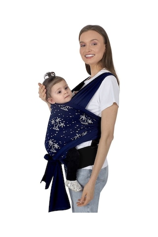 Sevi Bebe Destekli Giymeli Sling Art-571 Lacivert Çok Renkli