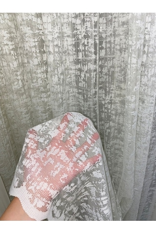 Evdepo Home Kullanıma Hazır Örme Tül Perde (541772944)