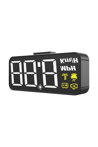 Jeehugo 3.7 İnç Sürücü Parametre Gösterici, Evrensel Araç Hud Projeksiyonu, Kafa Aşağı Düşürmeden Güvenli Sürüş