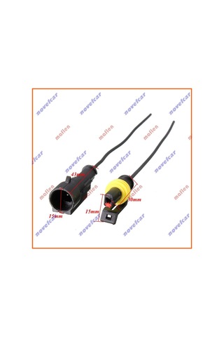 Maflen Su Geçirmez Hazır Bağlantı Soket 1pin Dişi erkek Set-s2953