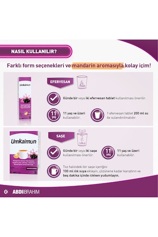 Umkaimun 15 Efervesan Tablet - 1+1 İkincisi Hediye