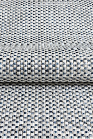 Fresco Ekru Lacivet İskandinav Jüt Yıkanabilir Halı Kilim Balkon Teras Salon Koridor Halısı 20521b Lacivert