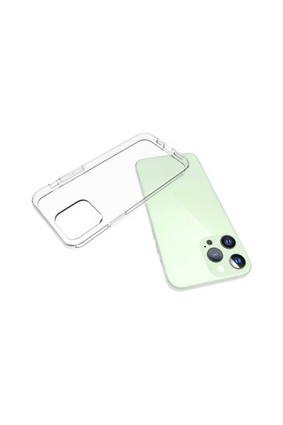 Zeyline Apple Uyumlu iPhone 15 Pro Zore Süper Silikon Kapak-renksiz
