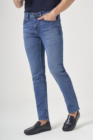 İmza 5 Cep Slim Fit Pamuklu Denim Pantolon 1023260166 Mavi