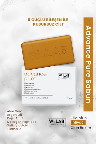 W-Lab Cosmetics Advance Pure Sabun 125 G