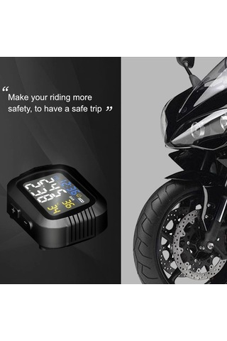 Hallow-motosiklet Lastik Basıncı Monitörü Dağ Bisikleti Kablosuz K17403