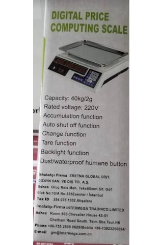 Techfit Homre Manav Terazisi Dijital 40kg Ss5000 9728