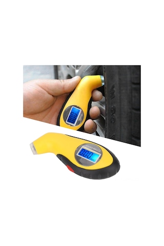 Kosona Araba Lastik Basınç Ölçer, Led Ekranlı Dijital Tester, 4 Birimli Değişim, Gece Görünürlüğü, Abs Malzeme, Taşınabilir