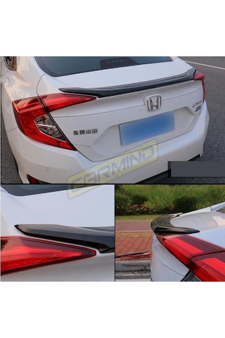 Honda Civic Fc5 Bagaj Üstü Oem Anatomik Spoiler Piano Black