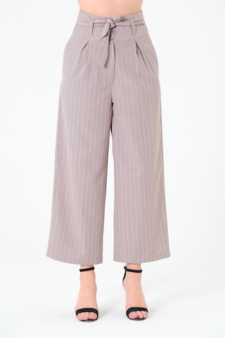 Sortie Collection Kuşaklı Pantolon Gri