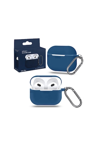 Proaks Airpods Uyumlu 3 İçin Karbinli Silikon Kılıf 216497273 Mavi