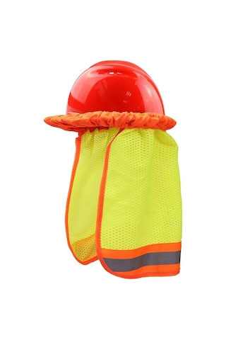 Ah-004 Yaz Güneş Koruyucu Kask Şapkasız Nefes Yansıtıcı Kapak Kapağı Floresan Sarı