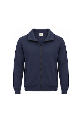 Classics Men Tam Fermuarlı Yakalı Ceket - 7772 Lacivert