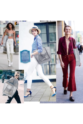 Teltree 35 Litre Çok Kapasiteli Çanta: Yarı Ağırlıklı, Katlanabilir, Sahne-piknik- Tatil İçin Dayanıklı Nilon Torba