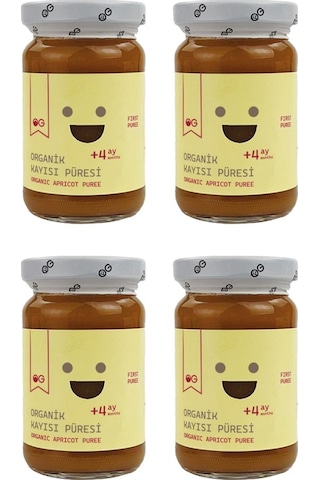 OG natural 4'lü Organik Kayısı Püresi 100 G +4 Ay