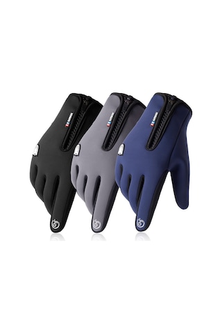 Pasifix Unisex Windproof Su İtici Dokunmatik Ekran Kışlık Eldiven