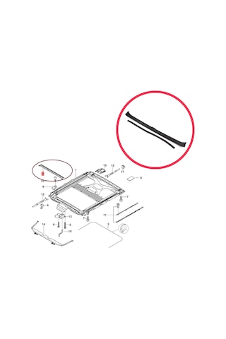 Bmw 5 E39 1996-2003 X5 E53 2000-2006 İçin Sunroof Yağmur Oluğu