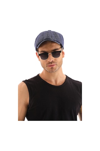 Yazlık Kasket Lacivert Çizgili Lacivert