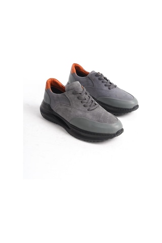 Mubiano Hakiki Deri Mbkry301-gr Erkek Gri Sneaker & Spor Ayakkabı Gri