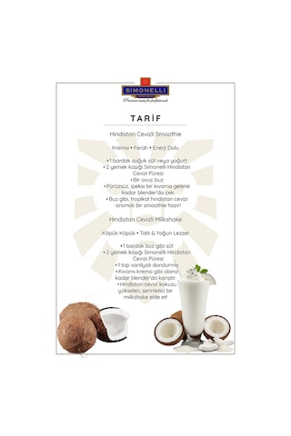 Simonelli Hindistan Cevizi Meyve Püresi 1 KG