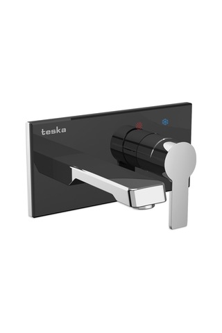 Teska Quasar Camlı Ankastre Lavabo Bataryası
