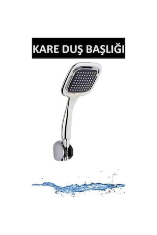 Duş Başlığı Banyo Duşakabin Kare Başlık El Ayak Duşu Çok Renkli
