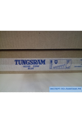 Tungsram Tu-182295 F20w Blue G13 Kalın Mavi Sinek Ampülü