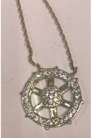 8 Ayar Altın Kolye-Dümen-2.39 Gm-43 Cm-Zincide Altın