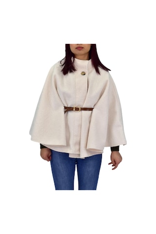 Enisse Kadın Panço Hırka Bgl-st04243 Krem