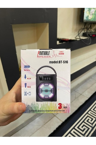Portable Speaker Bt-s16 Bluetooth Renkli Hoparlör