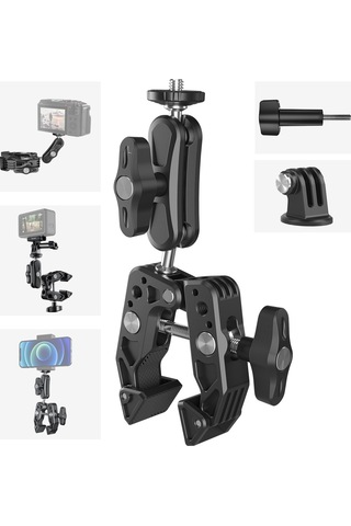 Telesın Sc-001 Çok Fonksiyonlu Kelepçe Bisiklet Gidon Siyah