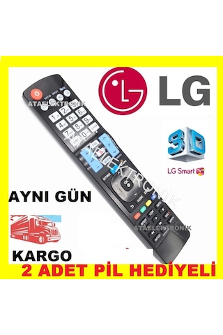 LG Uyumlu 930 Smart Led Tv Televizyon Kumandası Tüm Modeller 2 Pil