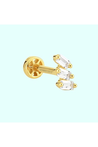 Altın Baget Tragus Piercing 14 Ayar Tria (536017553) Altın
