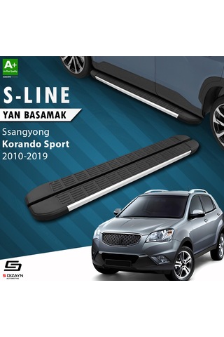 S-dizayn Ssangyong Korando Sport S-line Aluminyum Yan Basamak 203 Cm 2010-2019 A+ Kalite