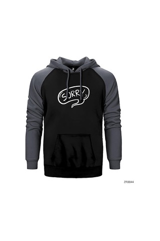 Sorry Kırmızı Renk Reglan Kol Sweatshirt / Hoodie