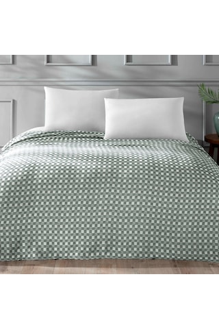 Linens Mimosa Çift Kişilik Pike Yeşil