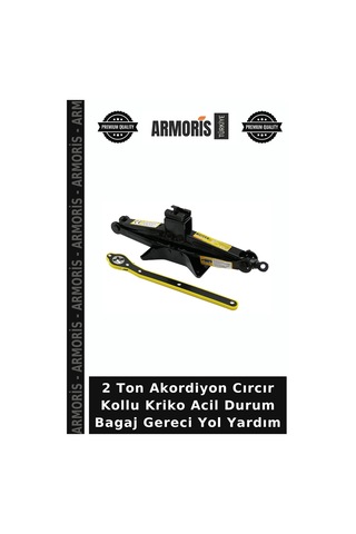 2 Ton Akordiyon Cırcır Kollu Kriko Acil Durum Bagaj Gereci Yol Yardım