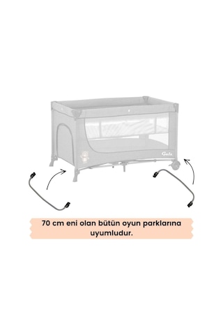 Gulz Sallanma Aparatı 2 Adet - 70 Cm Eni Olan Oyun Parkları İçin
