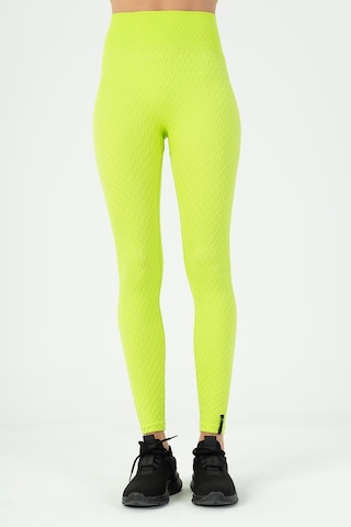 Maraton Active Slimfit Kadın Koşu Neon Yeşil Tayt 812093 Neon Yeşil