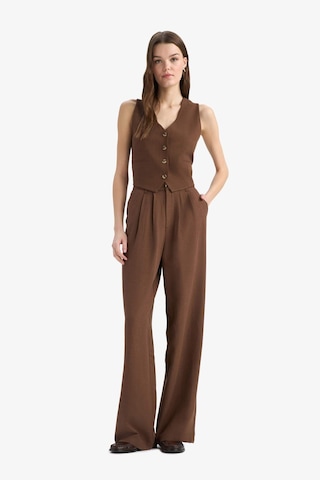 DeFacto V Yaka Keten Karışımlı Blazer Yelek E6209AX25SPBN254 Kahve