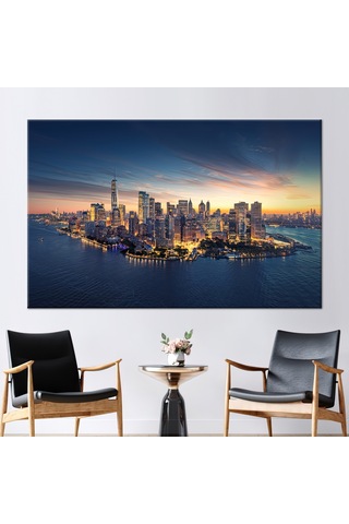 70x10 Cm 1 Parça Kanvas Tablo Deniz Manzarası
