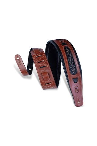 Levy's Leathers Pm31-wal Veg-tan Deri Gitar Kayışı, Ceviz