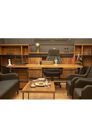 Masif Ahşap Ofis Masası (331287013) Ceviz