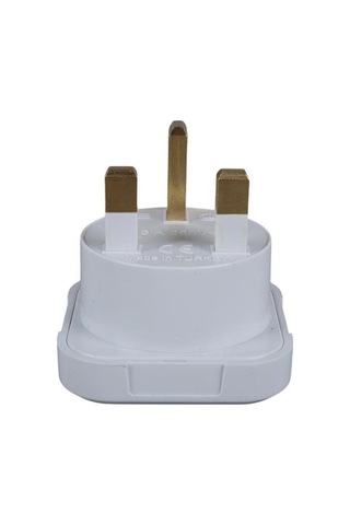 Depa İngiliz Fiş Çevirici Adaptör - İngiliz İngiliz Priz - Beyaz - 11108-uk