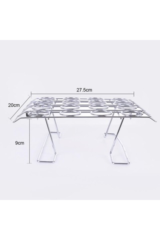 Cbtx Oasıswj Pişirme Araçları Fırın Pasta Net Koni Kabuk Rafı Dondurma Depolama Rafı Katlanabilir 16 Delik