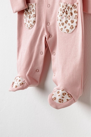Andywawa Bebek Little Leopard Romper Tulum Pembe Ac26240 Pink